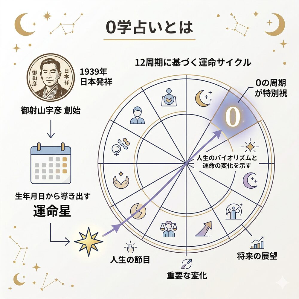 0学占いとは？運命星の調べ方と12周期の意味、当たる時期や活用法を徹底解説