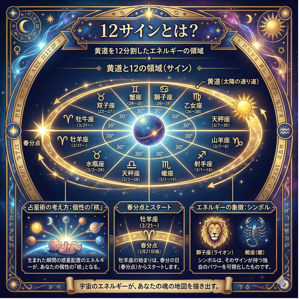 12サイン徹底解説！自分を深く知るための「宇宙の地図」活用術
