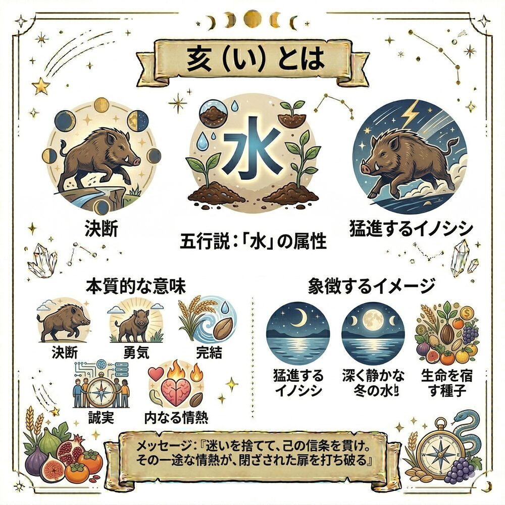 十二支の亥（い）の意味とは？不屈の意志と情熱で理想を現実にする方法