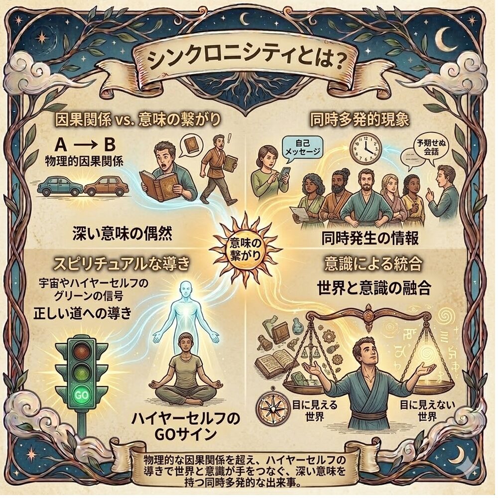 シンクロニシティ（Synchronicity）完全ガイド｜宇宙が送る「意味ある偶然」の読み解き方