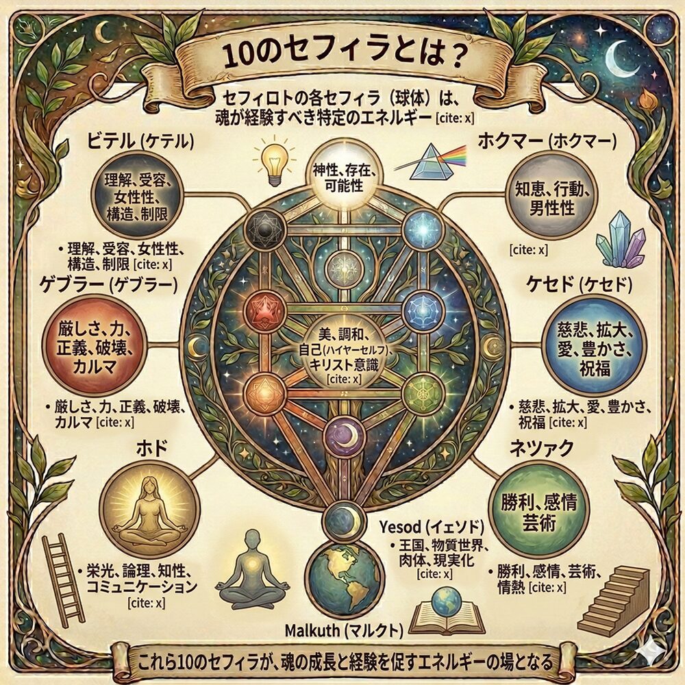 セフィロトのスピリチュアルな意味｜宇宙の創造のプロセスと魂の進化を読み解く生命の樹の叡智