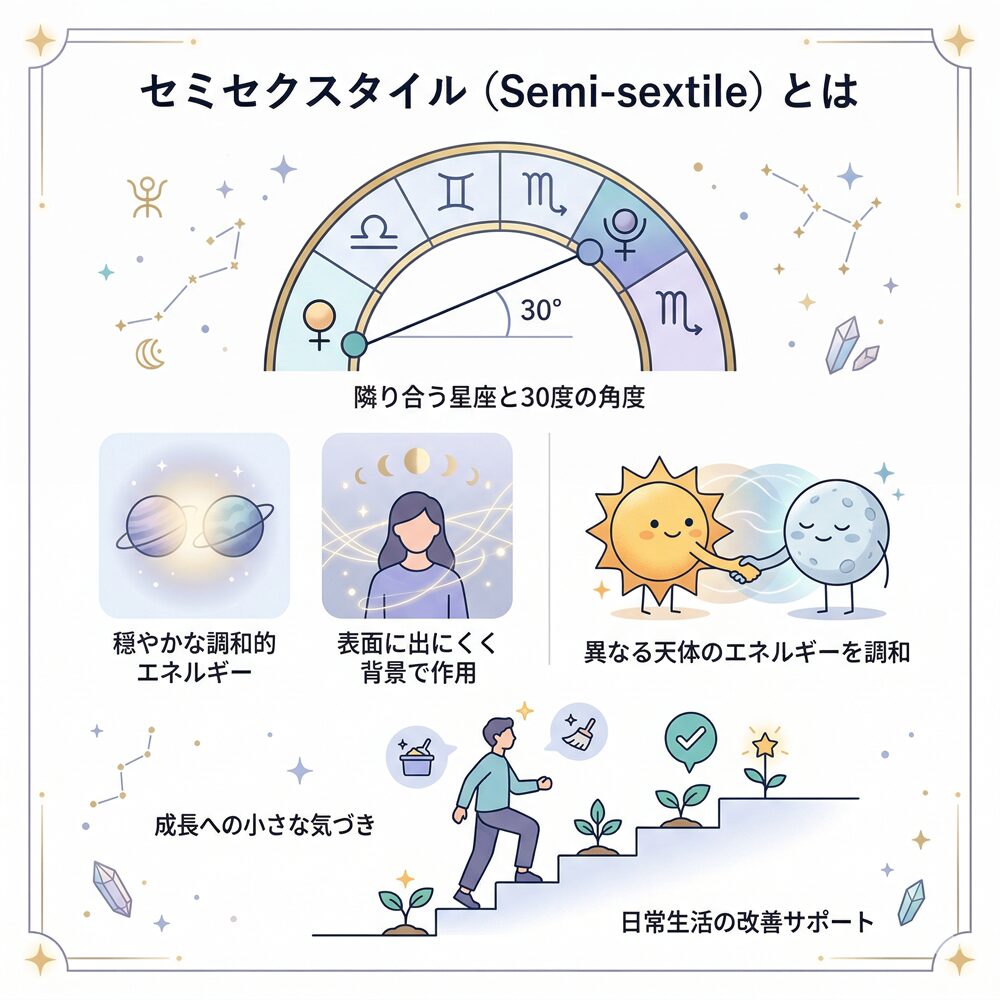 セミセクスタイルとは？占星術で読み解く「日常の小さな幸運」と成長への気づき
