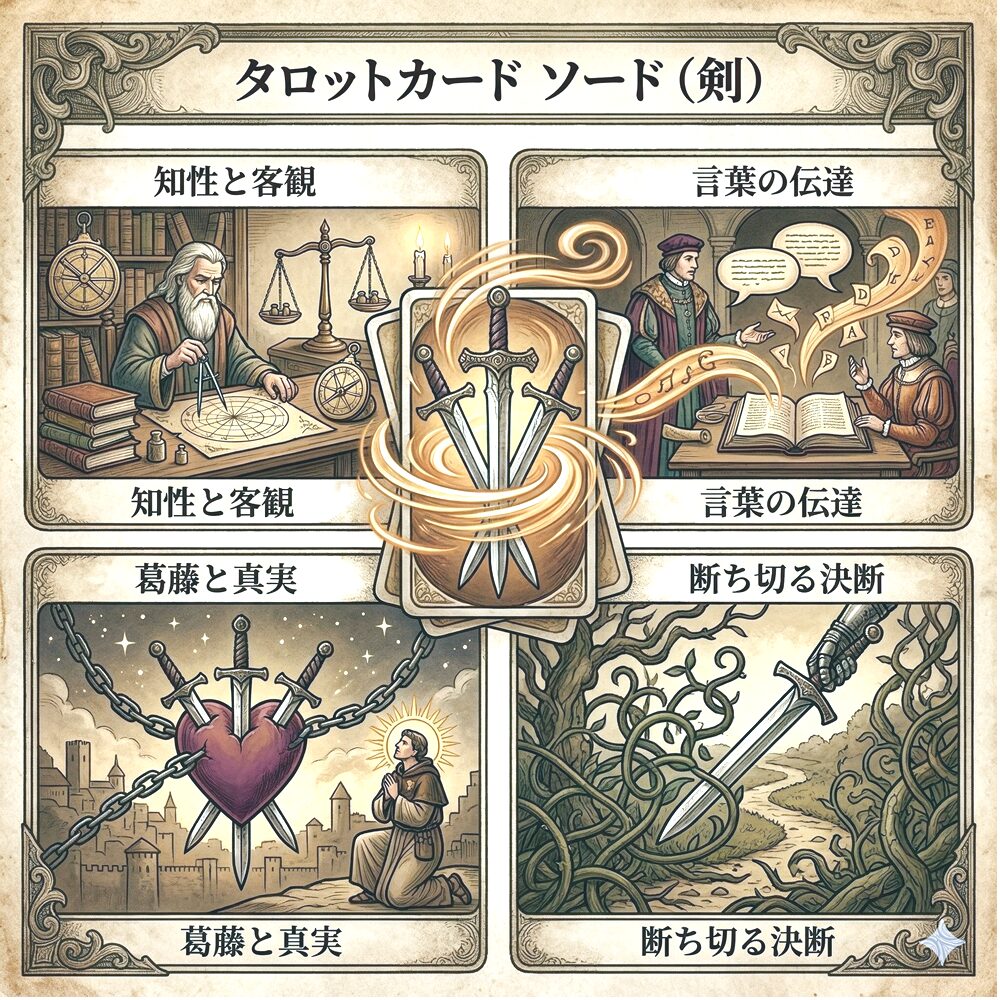 ソード（剣）完全ガイド｜迷いを断ち切り、真実を射抜く知性の刃