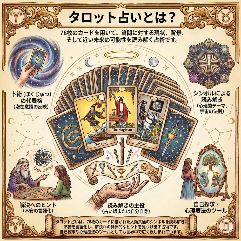 タロット占い 完全ガイド｜運命を映し出し、未来を拓く「魂の鏡」