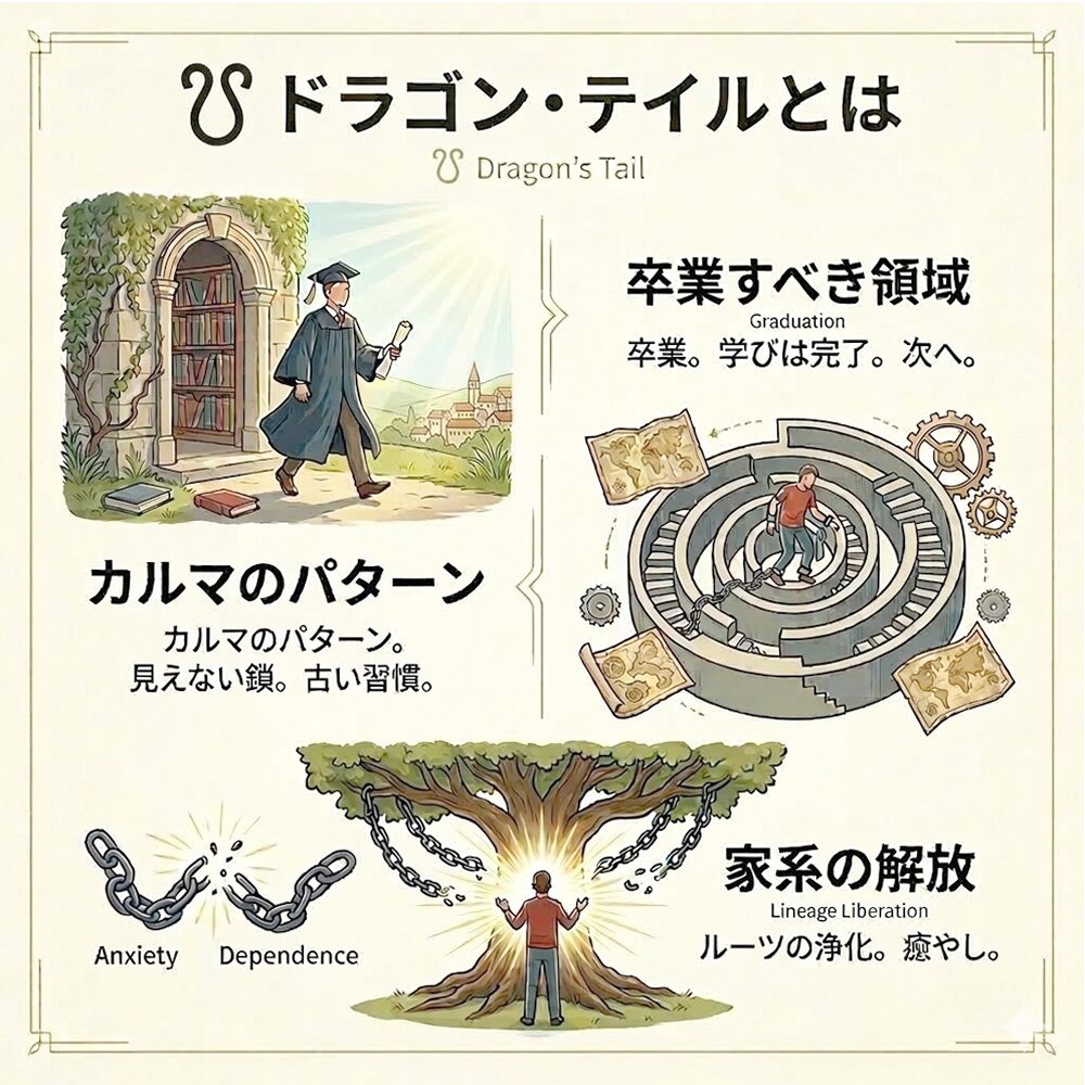 ドラゴン・テイル（サウスノード）とは？｜「慣れ親しんだ過去」を卒業し、魂を自由にする鍵