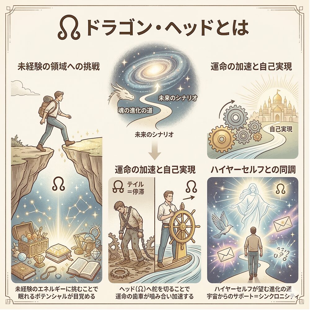 ドラゴン・ヘッド（ノースノード）とは？｜魂が目指すべき「未来の使命」を指し示す羅針盤