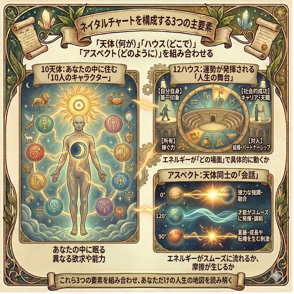 ネイタルチャート完全ガイド｜星が教える「自分」の取り扱い説明書