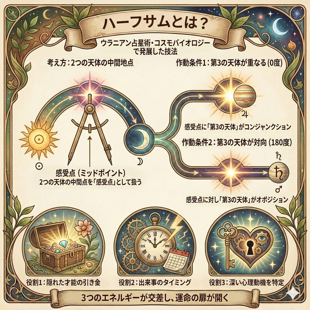 ハーフサム完全ガイド｜2つの星が交わる「運命の急所」の読み解き