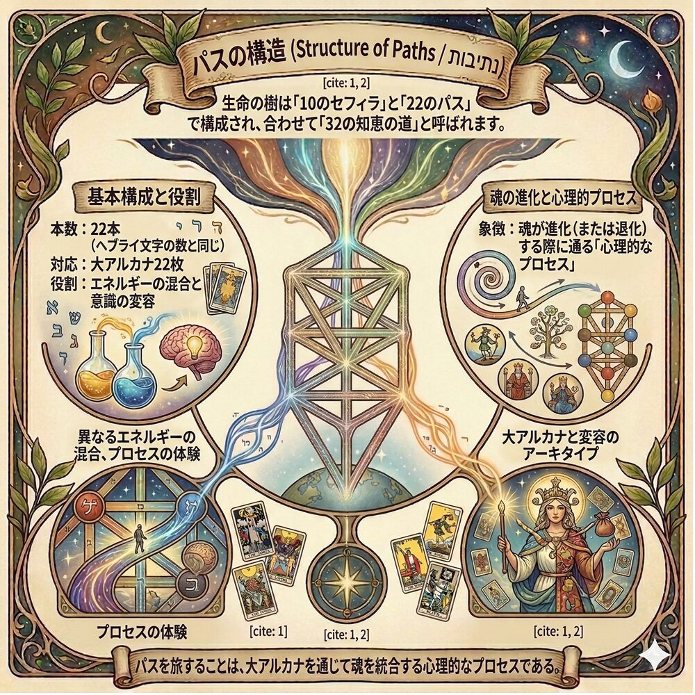 生命の樹「パス」（小径）完全ガイド｜22の道が教える魂の成長物語
