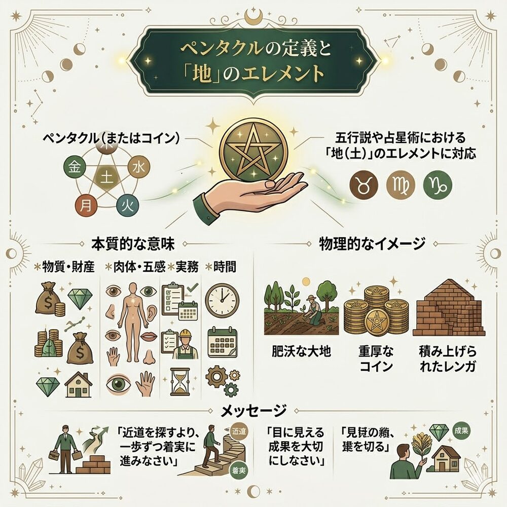 ペンタクルとは？タロットで読み解く金運・仕事・現実を動かす力