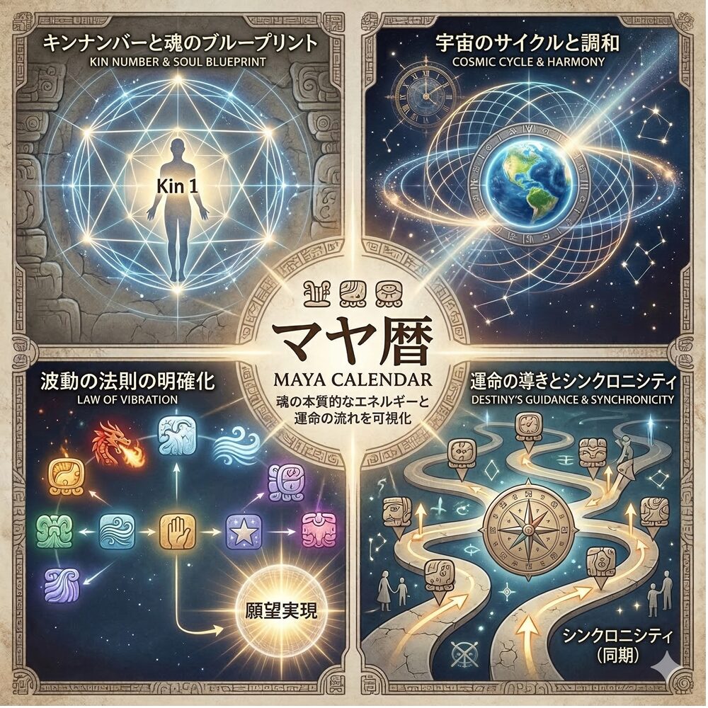 マヤ暦のスピリチュアルな意味｜宇宙のサイクルと魂の目的を知り、運命を読み解く叡智の暦
