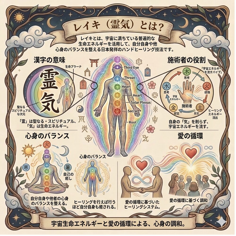 レイキ（霊気）完全ガイド｜心身を癒す日本発祥のエネルギー療法