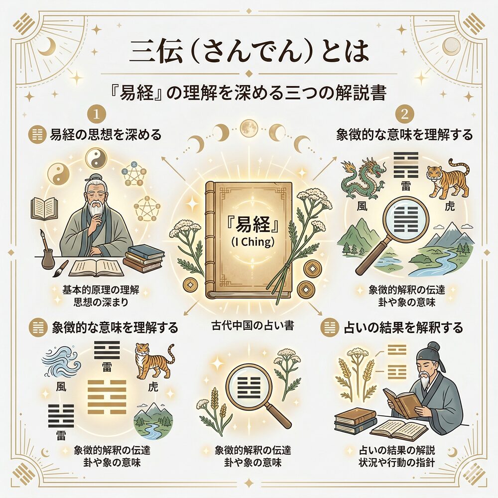 三伝（さんでん）とは？易経理解の柱となる彖伝・象伝・繋辞伝の役割を解説