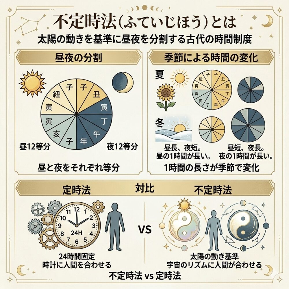 不定時法とは？季節で伸び縮みする「時の知恵」と自然なリズムで生きる方法