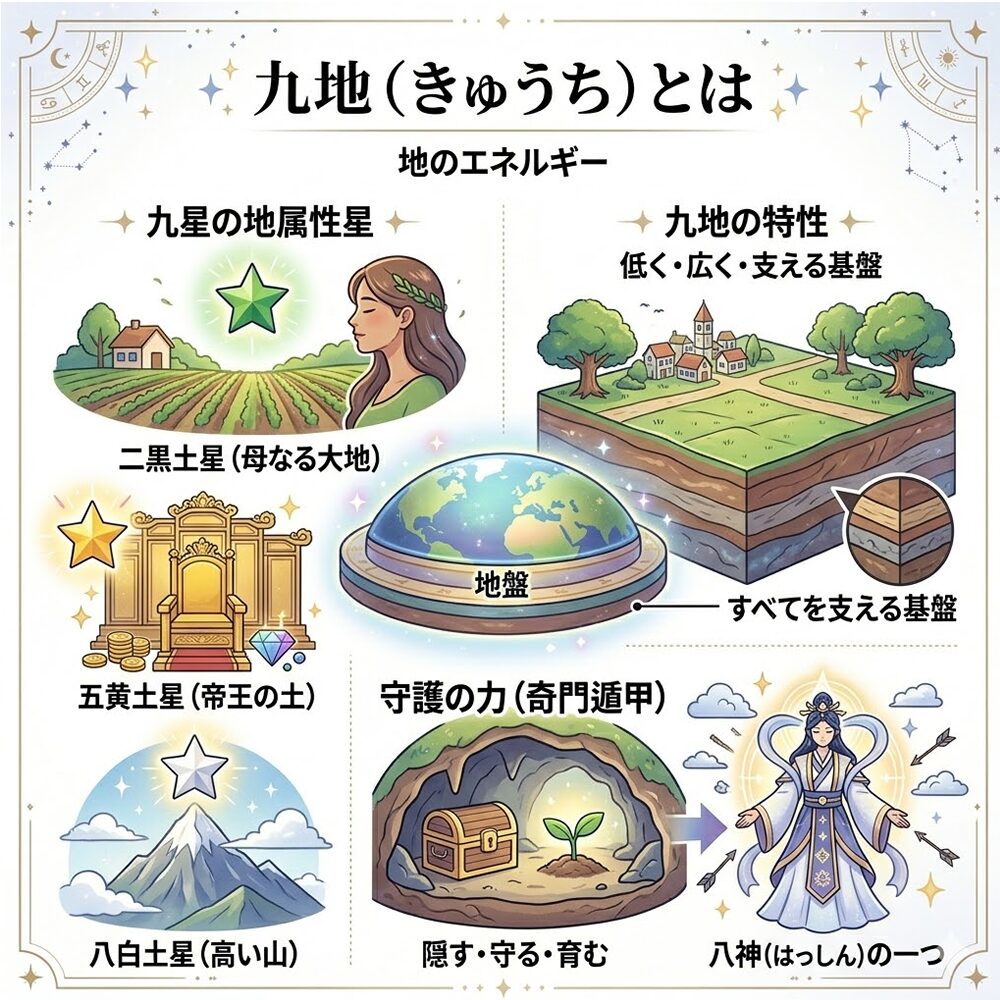 九地（きゅうち）とは？九星気学の「地の力」で人生の土台を固める方法