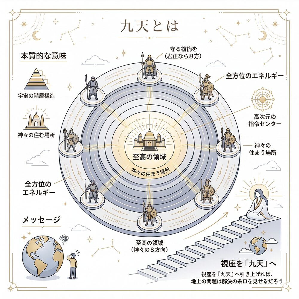 九天（きゅうてん）の意味とは？天界の「九つの階層」が教える運命のスケール