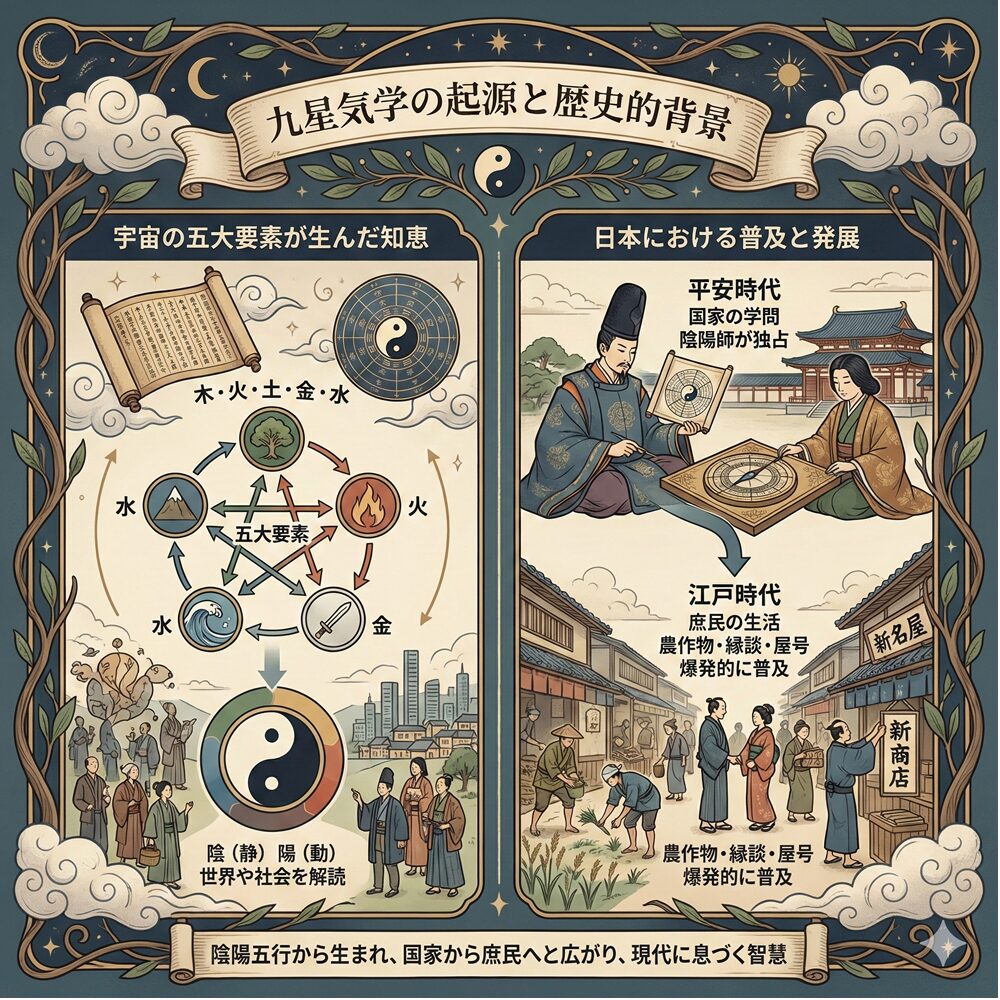 九星気学の基礎知識と活用法！9つの星が教える性格と運勢