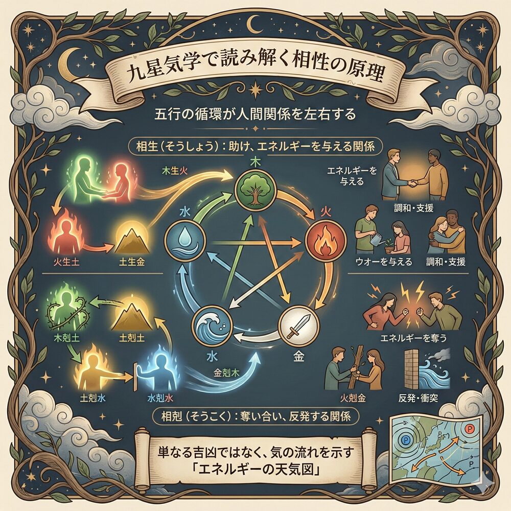 九星気学で導く最高の相性！人間関係を円滑にする星の活用術