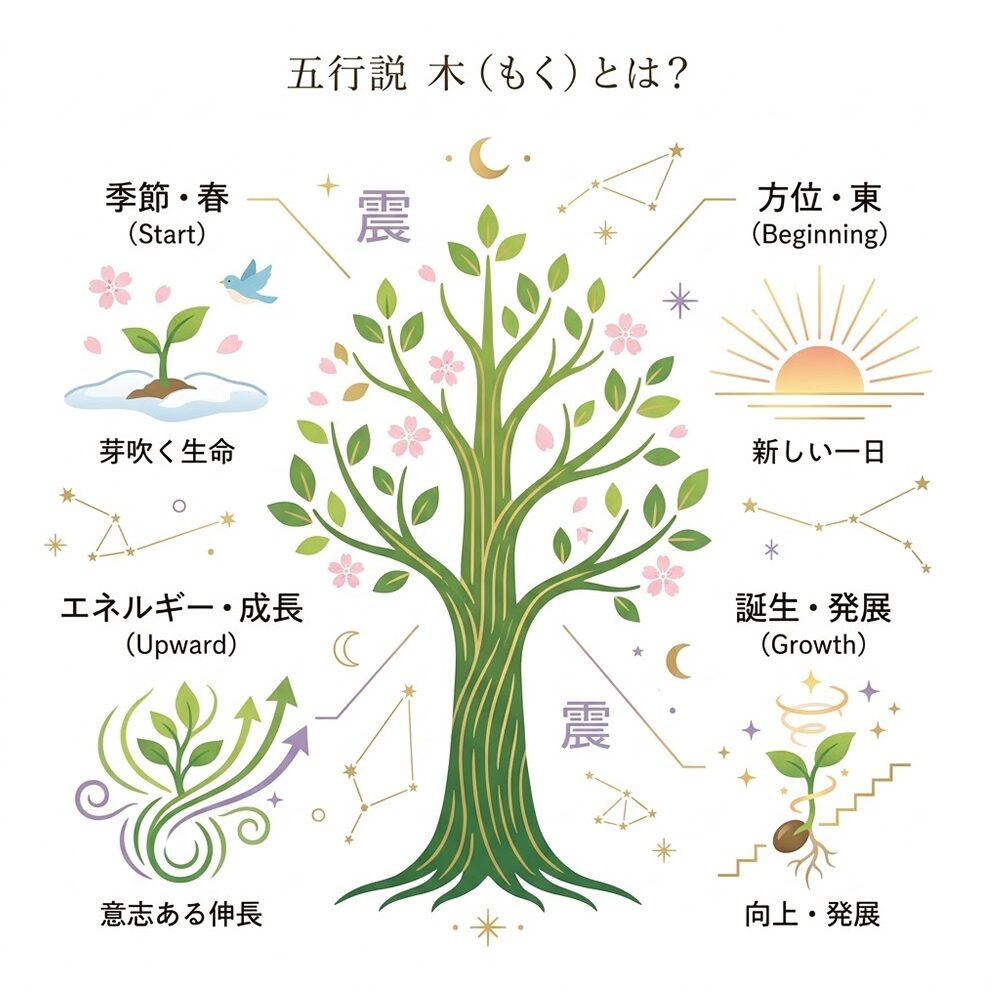 五行説「木（もく）」とは？成長・発展・創造力を司るエネルギーの意味と活用法