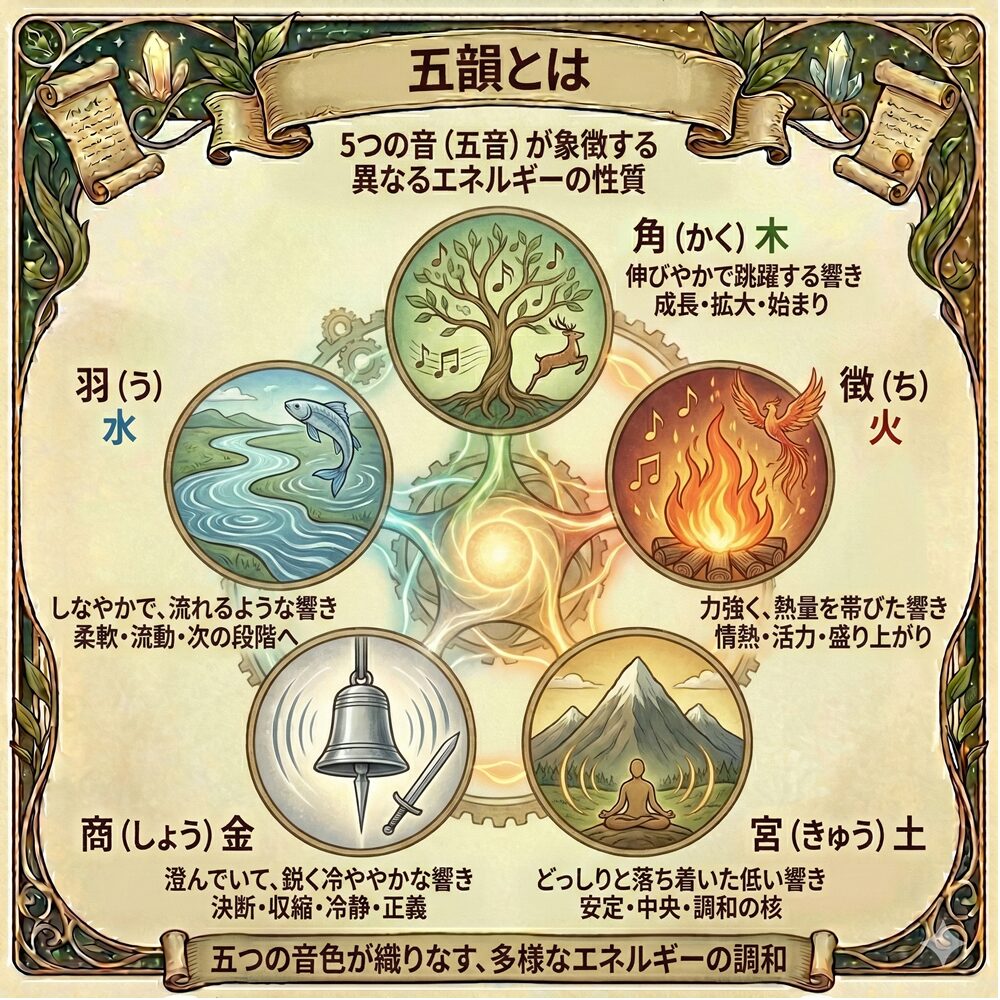 五韻（ごいん）とは？五行思想が奏でる「宇宙の基本リズム」