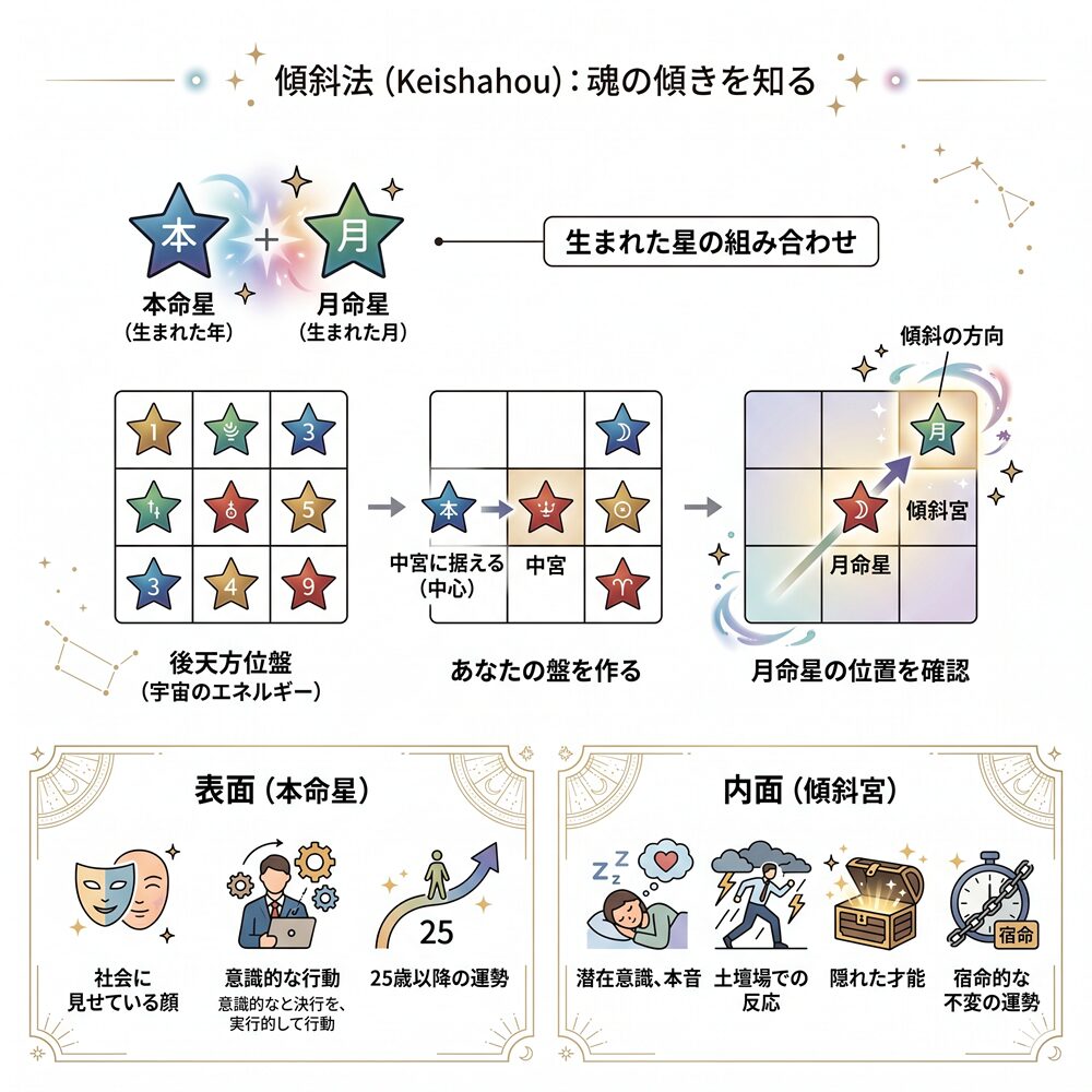 傾斜法（けいしゃほう）とは？｜隠れた本性と運命の「偏り」を知る九星の奥義