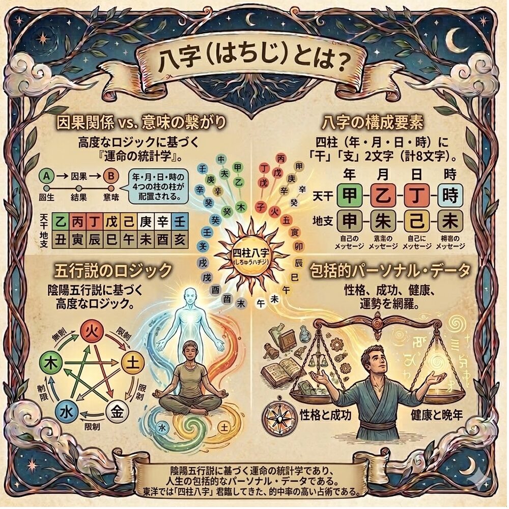 八字（パーツー）完全ガイド｜8つの文字に刻まれた「人生の設計図」