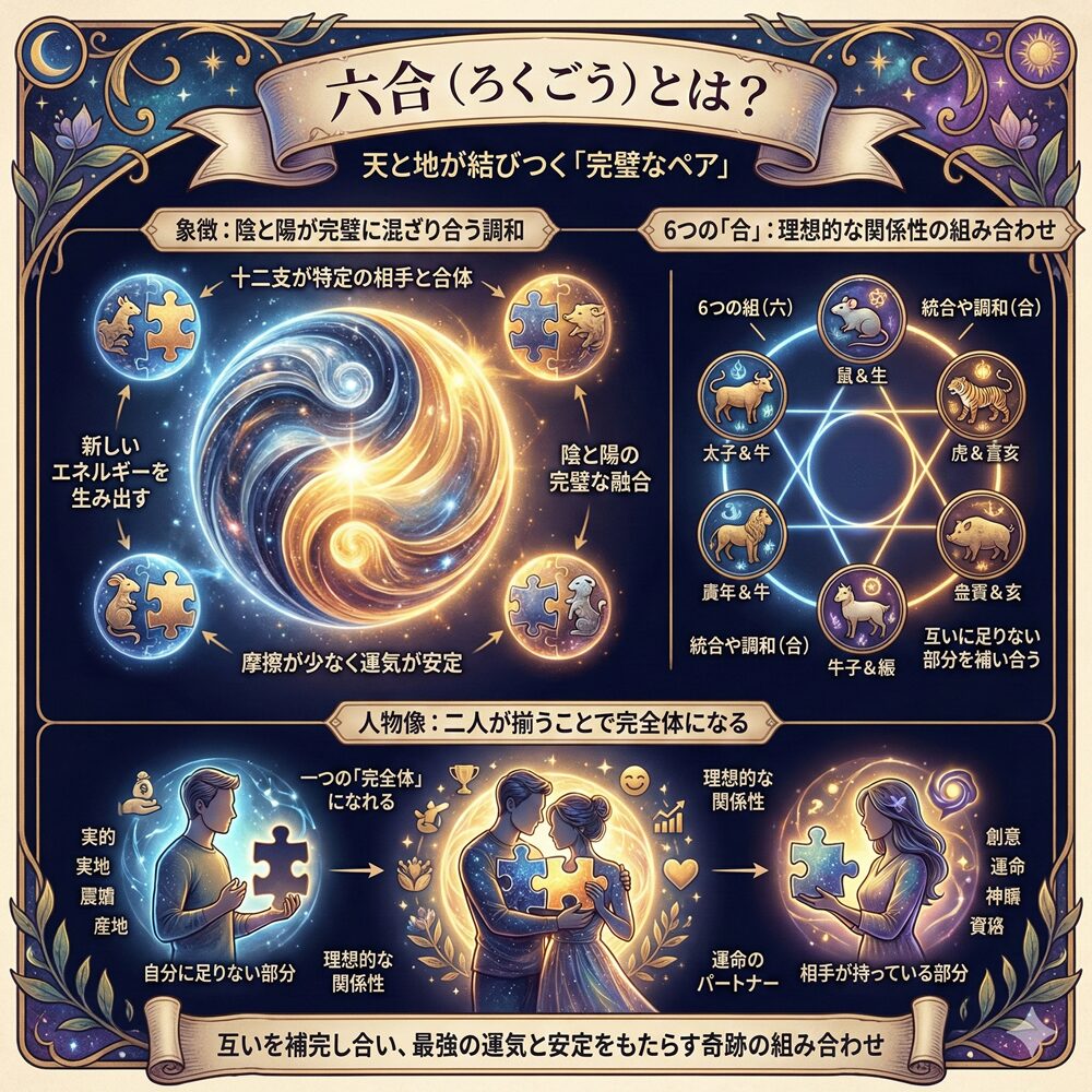六合（ろくごう）とは？最高の相性と調和を引き寄せる方法