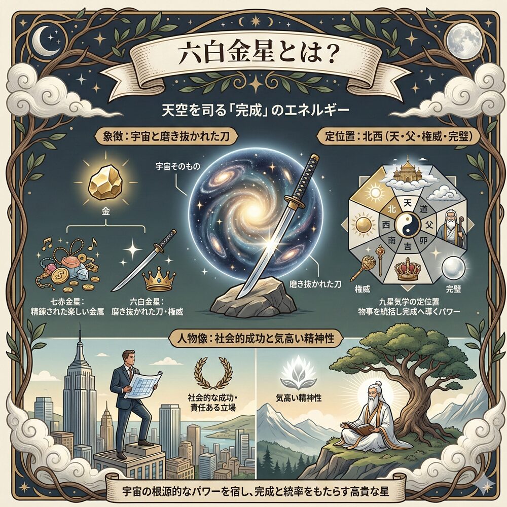 六白金星の性格と運勢！成功を掴む「帝王の星」完全ガイド