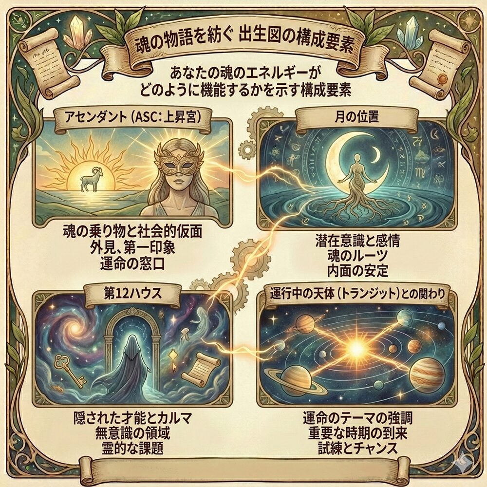 出生図（ホロスコープ）のスピリチュアルな意味｜魂の設計図を読み解き、最高の運命を創造する方法
