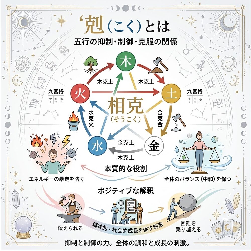 剋（こく）とは？五行の「相克」が教えるバランスと成長のメカニズム