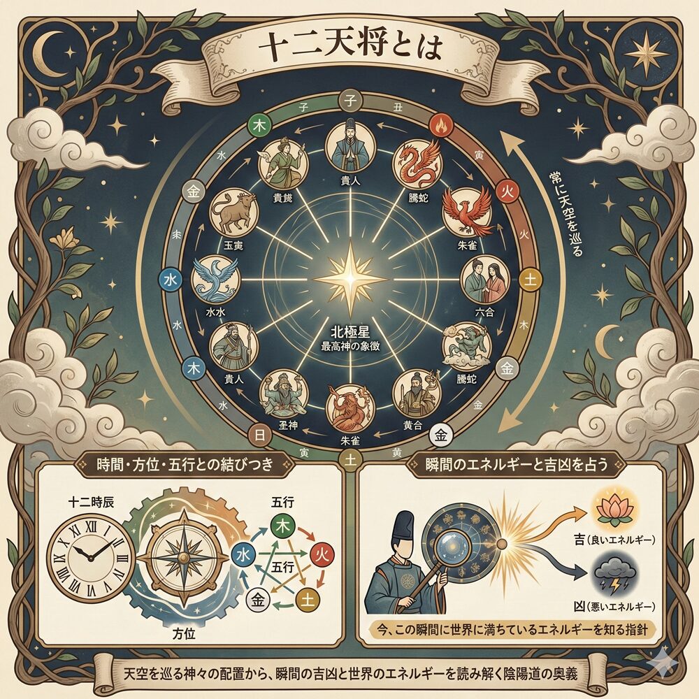 十二天将とは？方位と時間を守護する十二神の開運術