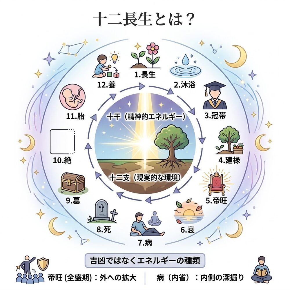 十二長生とは？四柱推命で運気の波を読む12のサイクルと活用法を徹底解説