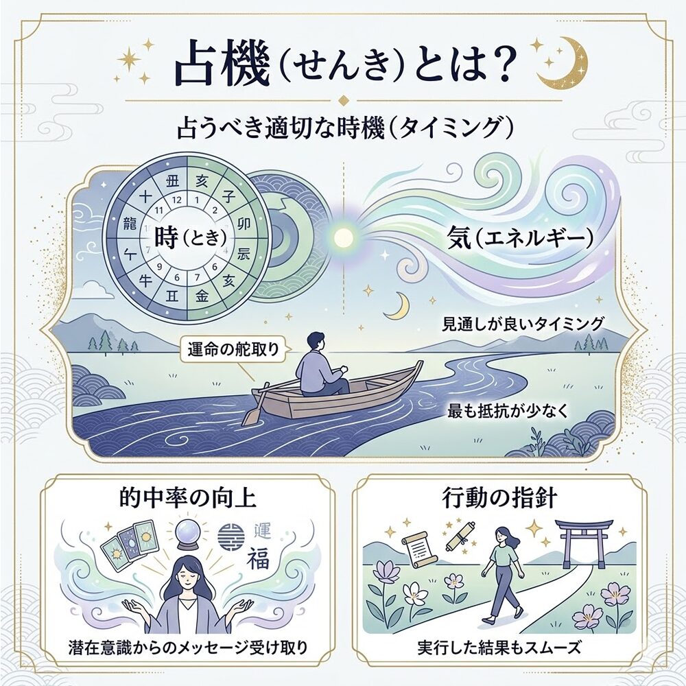 「占機（せんき）」とは？占うタイミングで変わる結果と開運のコツ