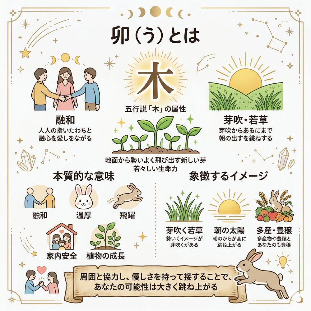 十二支の卯（う）の意味とは？飛躍と調和、成長を象徴するウサギの力