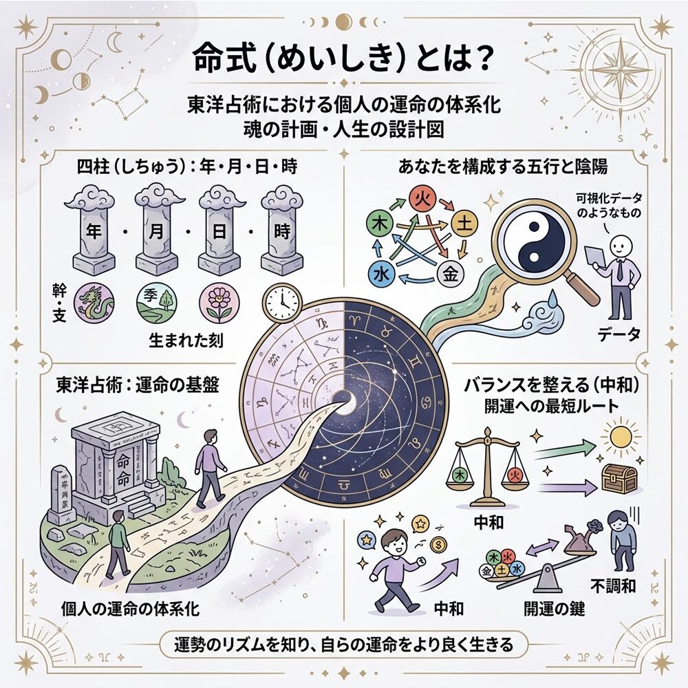 四柱推命の「命式」とは？運勢・性格・転機がわかる読み解きガイド