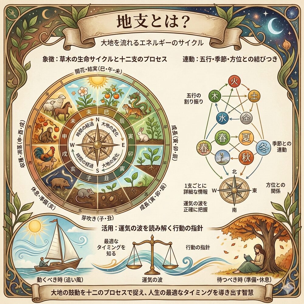 地支（ちし）とは？生命のリズムを刻む12のサイクル