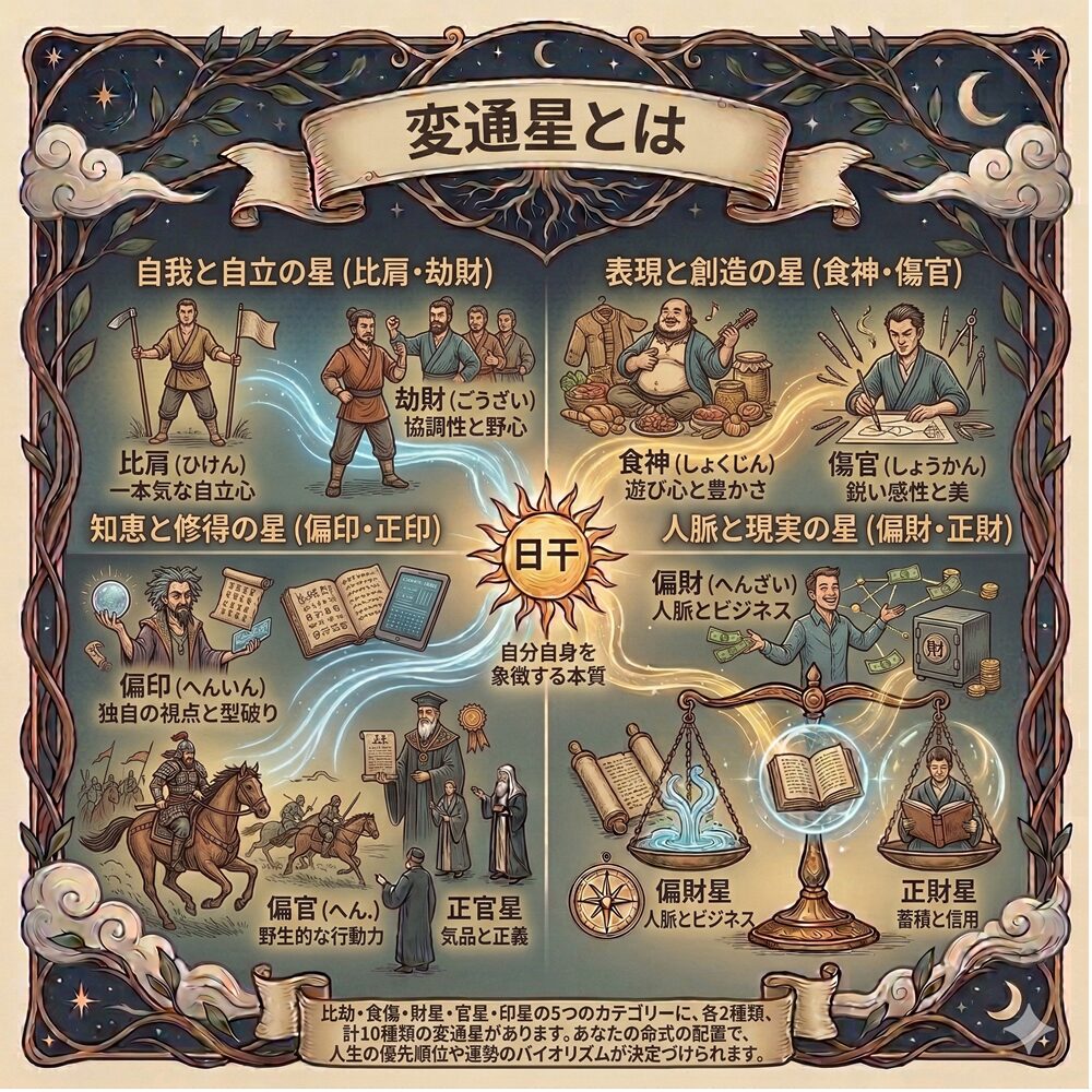 変通星（へんつうせい）完全ガイド｜あなたの才能を解き放つ「10のキャラクター」