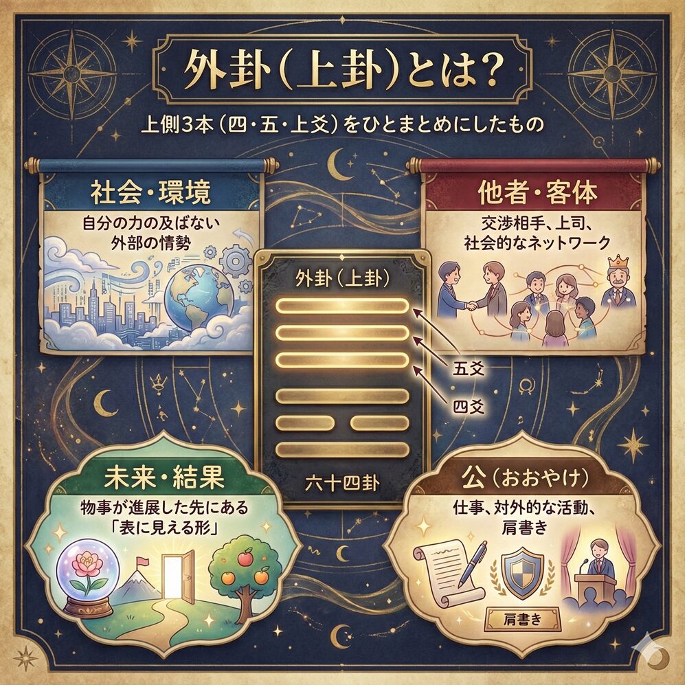 外卦（上卦）の意味と役割｜外界と向き合う『易』の視点