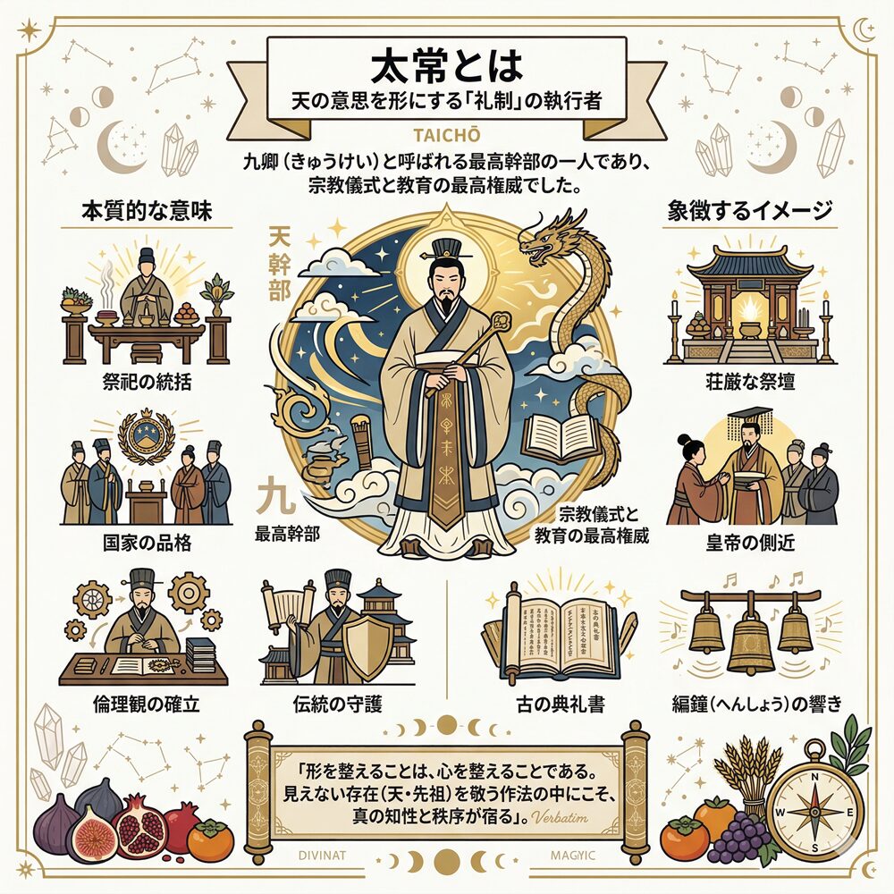 太常（たいじょう）の意味とは？聖なる儀式と礼節で「世界の調和」を保つ方法