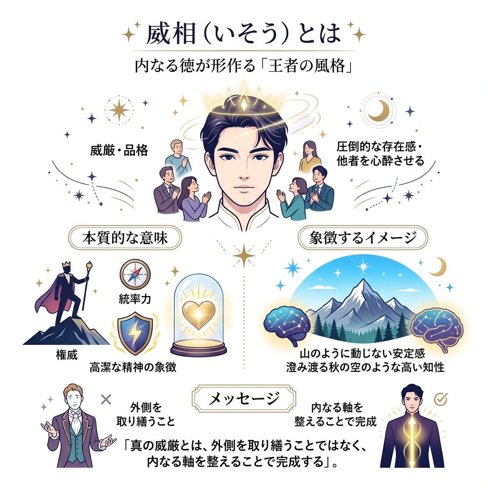 威相（いそう）の意味とは？人を惹きつける威厳とリーダーシップの相を読み解く