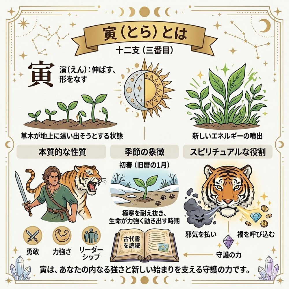 【十二支】寅（とら）の意味とは？性格や相性、運気を引き寄せる力強い象徴を解説