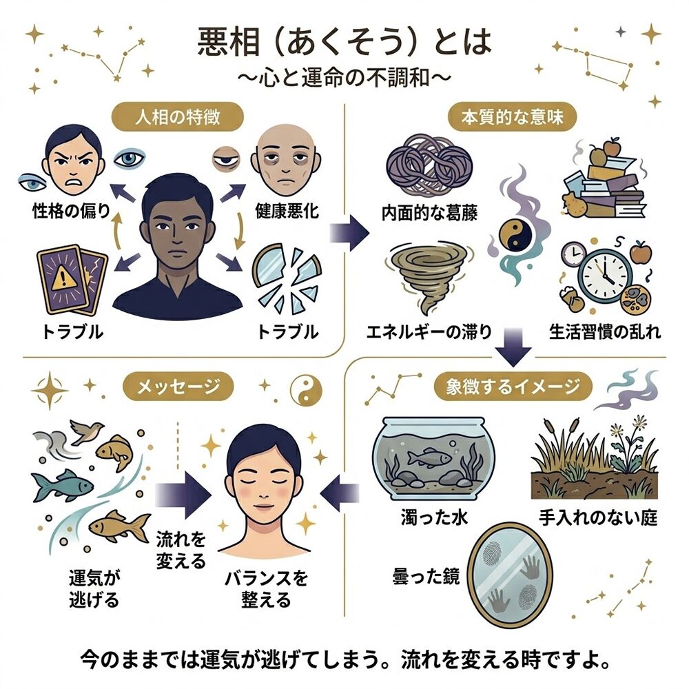 悪相（あくそう）とは？人相学で読み解く「不運のサイン」と未来を変える開運術