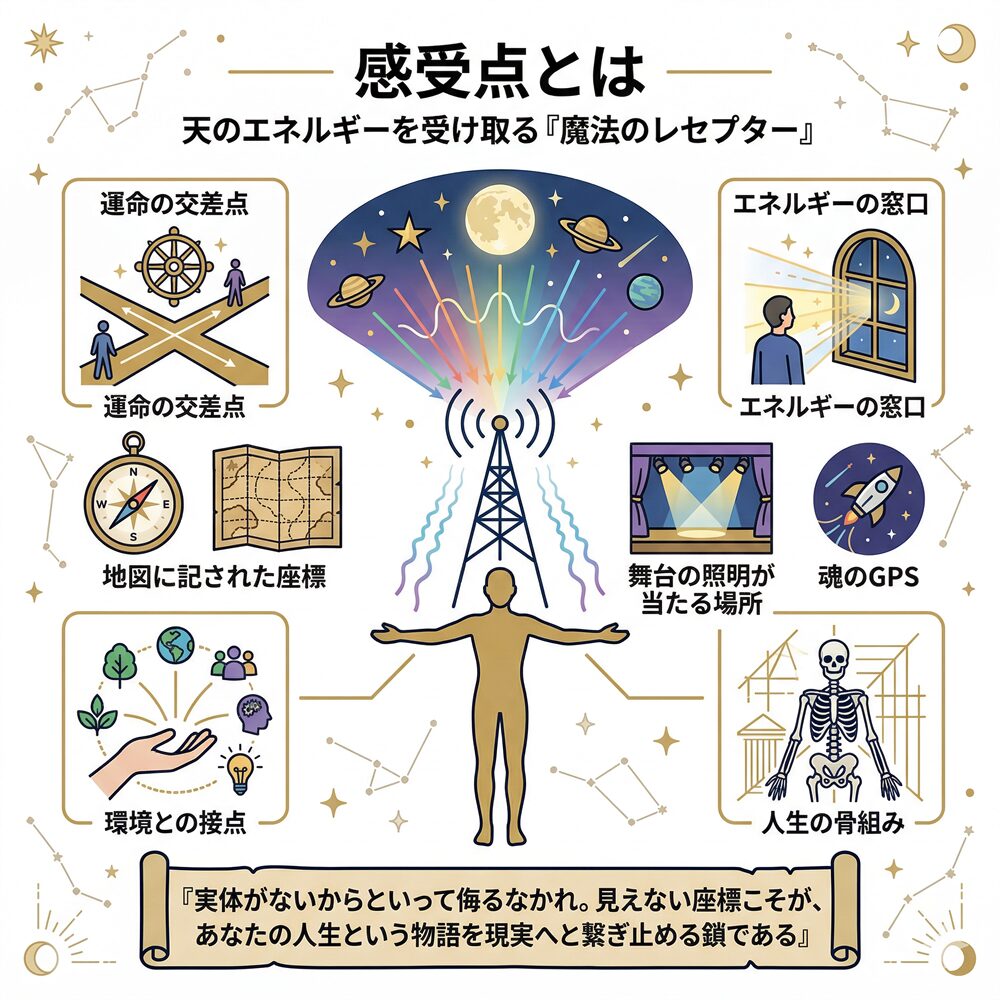 感受点の意味とは？宿命のスイッチをオンにする「見えない座標」の活用術