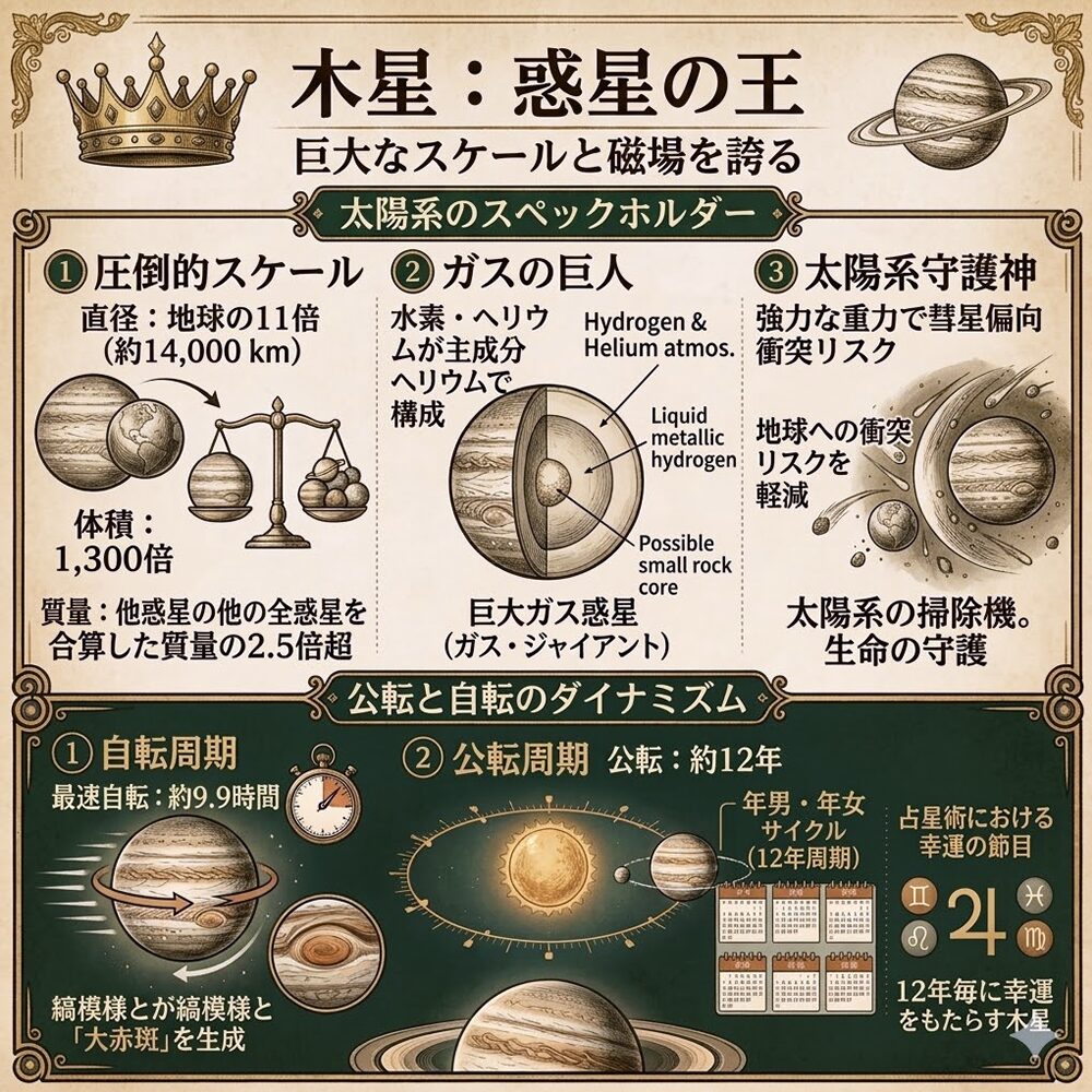 木星（ジュピター）完全ガイド｜幸運、拡大、そして宇宙の智慧を司る王の星