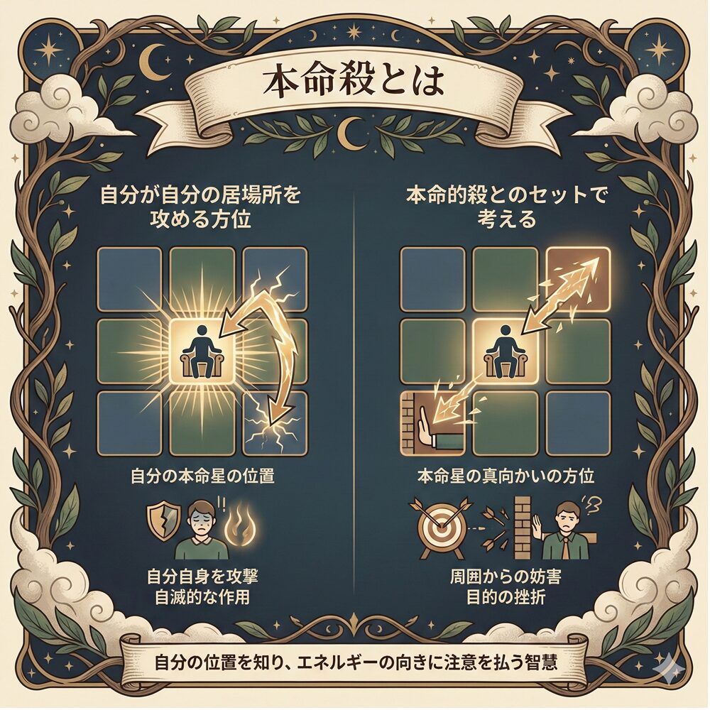 本命殺とは？九星気学で注意すべき「自滅」を招く凶方位の正体