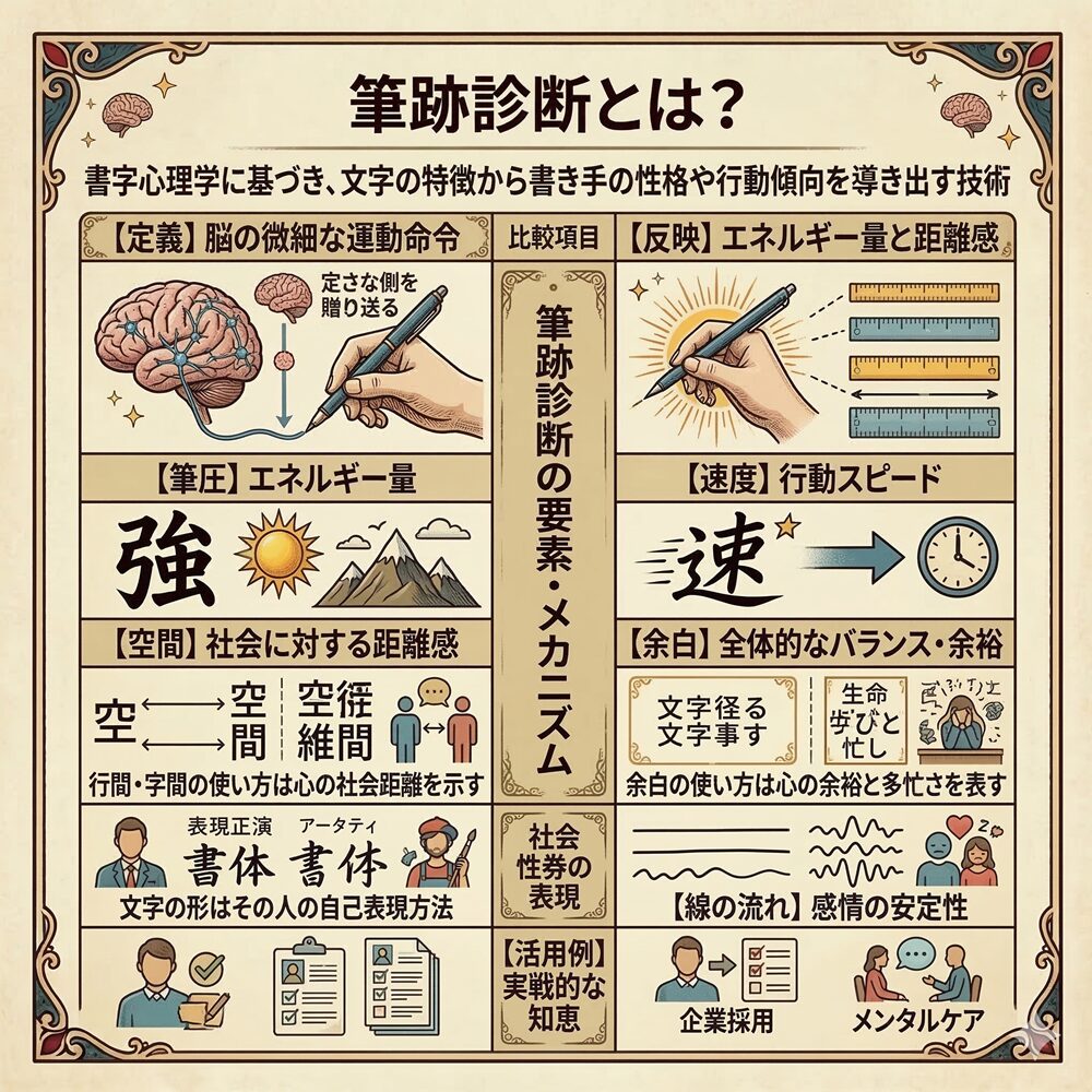 筆跡診断（Graphology）完全ガイド｜文字に宿る「無意識」を解読し、未来を書き換える
