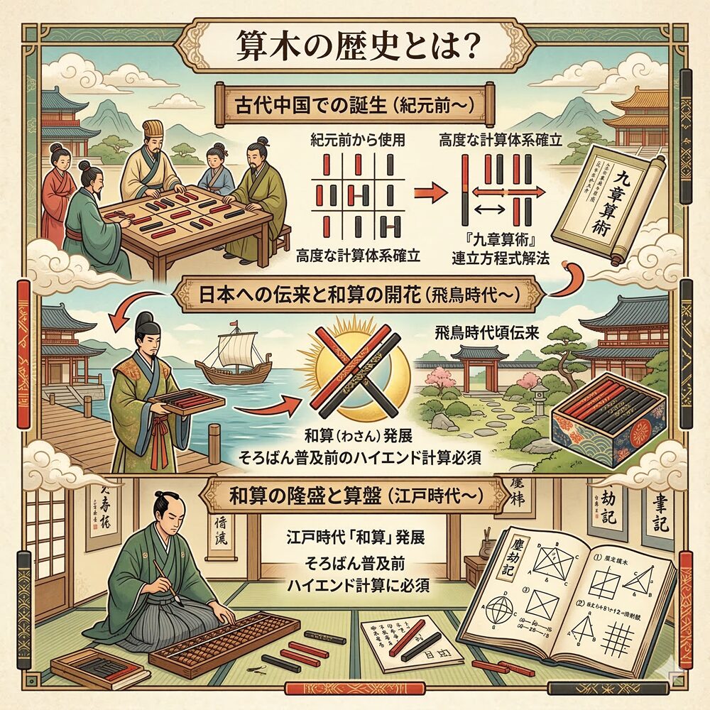 算木（さんぎ）とは？｜東洋が生んだ「アナログ・デジタル」計算機