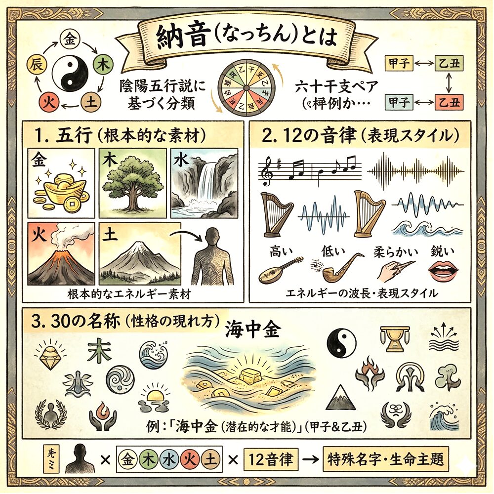 納音（なっちん）とは？意味・30種類一覧｜干支に刻まれた「魂の音色」と本質を読み解く