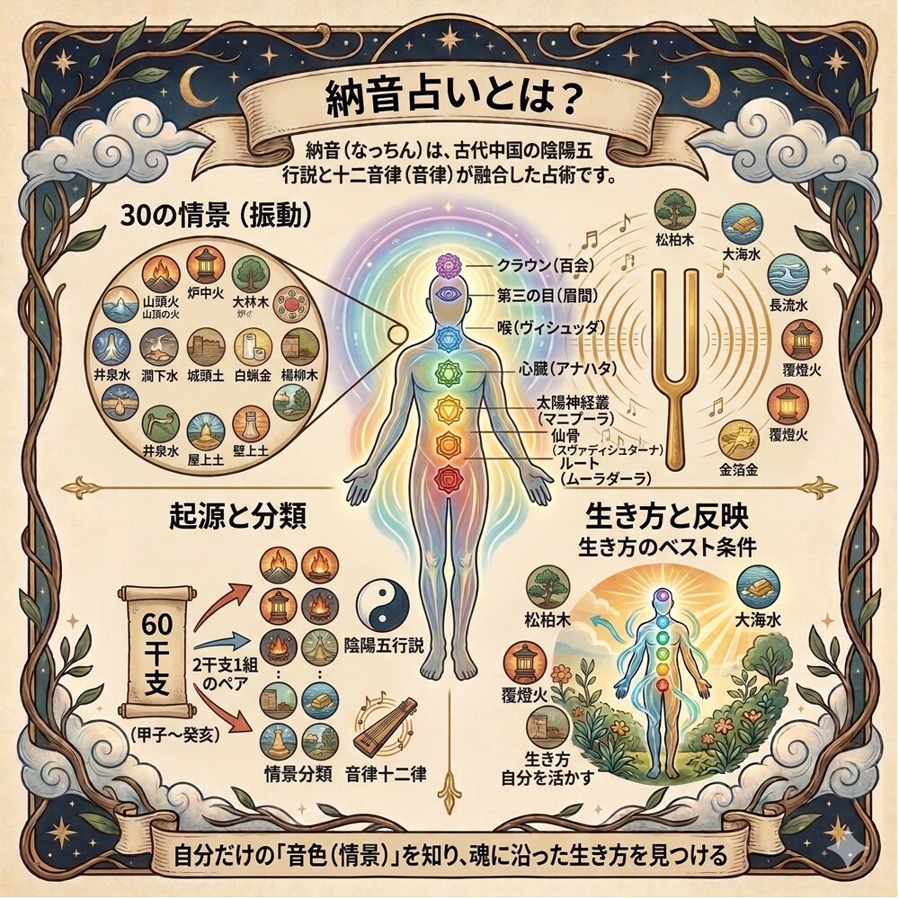 納音占い完全ガイド｜干支に刻まれた「運命の音色」を読み解く