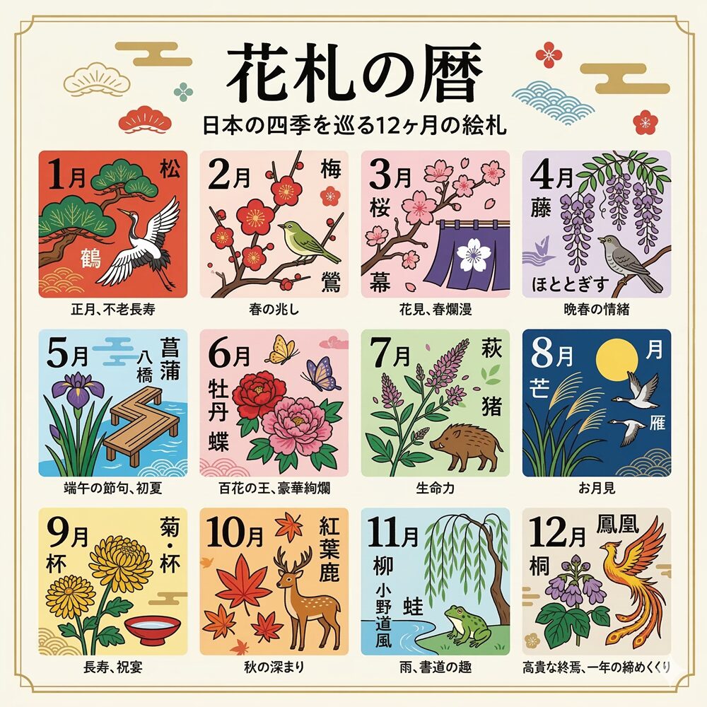 花札（はなふだ）｜48枚の札に凝縮された「日本の四季」と「勝負の美学」